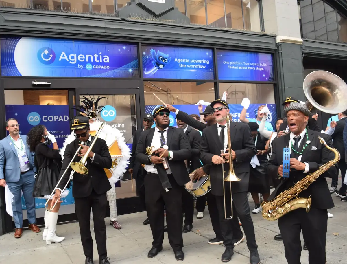 Copado team at an opening event