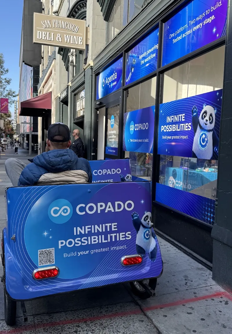 Copado-branded pedicab